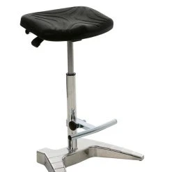 PROREGAL Stehhilfe Jacksonville | PU-Sitz Mit Tragegriff | Ohne Fußring | Kunststoff-Fußkreuz Mit Schwarzer Gasfeder -Konftel Geschäft 9e03bcd6 eff1 4267 8e5a 9f8e69305ecf