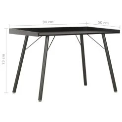 VidaXL Schreibtisch Schwarz 90×50×79 Cm -Konftel Geschäft 9fe277e5 e542 46e6 960c c23a0b5b62e9