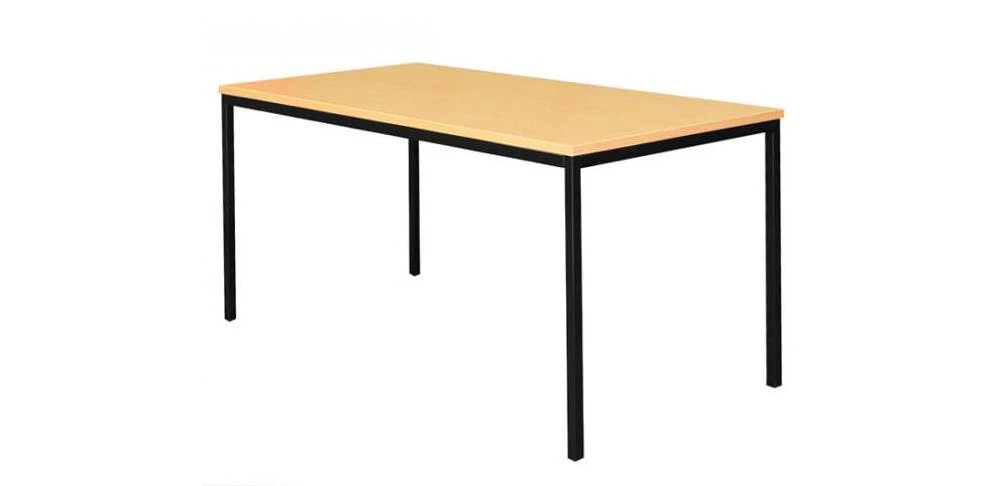 Lullmann Stahl-Schreibtisch Für Unterbaucontainer (310321/310331) 120x80cm Schwarz-Ahorn 310122 7 Lullmann Stahl-Schreibtisch Für Unterbaucontainer (310321/310331) 120x80cm Schwarz-Ahorn 310122 – Bild 5