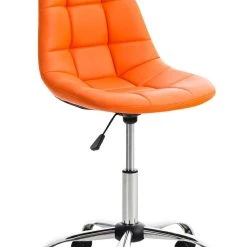 CLP Bürostuhl Emil Kunstleder Orange