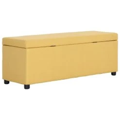 VidaXL Bank Mit Staufach 116 Cm Gelb Polyester -Konftel Geschäft a6715919 33d7 4794 8496 66a237215ace