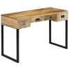 VidaXL Schreibtisch Mangoholz Massiv Und Echtleder 117x50x76 Cm -Konftel Geschäft a775d6ce 015c 42fa af05 45c31350a262