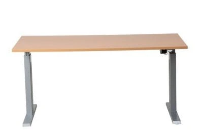 PROREGAL Elektrisch Höhenverstellbarer Schreibtisch Zebra | HxBxT 70-116x140x80 Cm | Silber-Grau 5 PROREGAL Elektrisch Höhenverstellbarer Schreibtisch Zebra | HxBxT 70-116x140x80 Cm | Silber-Grau – Bild 3