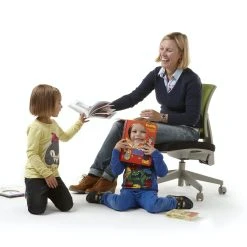 Mayer-sitzmobel Mayer Sitzmöbel, Erzieherinnen-Drehstuhl 2432, Schwarz/Grün, 2432_503 -Konftel Geschäft a9ceae08 c754 4eb2 b555 a9836269a5b7