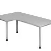 Lullmann Freiformtisch Helsinki - 680-760 X 2000 X 1200/800 Mm - 4-Fuß-Gestell - Weißaluminium/lichtgrau -Konftel Geschäft abd7f61a 1596 475c 923b 768fa034fda1 6