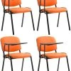 CLP 4er Set Stühle Ken Mit Klapptisch Kunstleder Orange -Konftel Geschäft abec0142 e285 41a4 ba00 1c56e08df32a 1 scaled