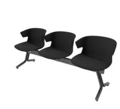 Null Traversenbank, Sitz-Tisch-Sitz-Sitz, BxT 2350x600mm, Sitzschale Kunststoff Lichtgrau, T-Fuß Verchromt -Konftel Geschäft ae6a88bb add8 4628 8e33 c6a0b663ef9d