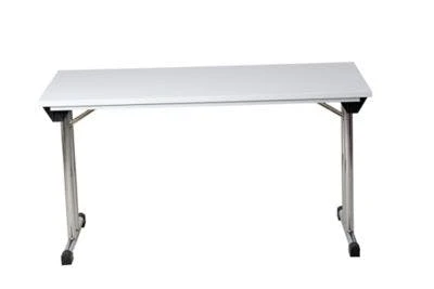 PROREGAL Klapptisch Lizard | T-Fuß-Gestell-Rund | HxBxT 75x120x80 Cm | Chrom-Grau 4 PROREGAL Klapptisch Lizard | T-Fuß-Gestell-Rund | HxBxT 75x120x80 Cm | Chrom-Grau – Bild 2