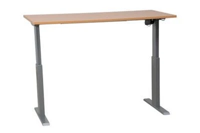 PROREGAL Elektrisch Höhenverstellbarer Schreibtisch Zebra | HxBxT 70-116x140x80 Cm | Silber-Buche 8 PROREGAL Elektrisch Höhenverstellbarer Schreibtisch Zebra | HxBxT 70-116x140x80 Cm | Silber-Buche – Bild 6