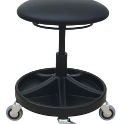 PROREGAL Universal-Hocker Tucson | PU-Sitz In Schwarz | Ringauslösung | Industrie-Lenkrollen | Fußkreuz Mit Ablage-System -Konftel Geschäft c5b0ed45 6967 4612 8510 da872ac6164e 2