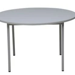 PROREGAL Bürotisch Wolf | Rund | HxBxT 75x120x120 Cm | Grau -Konftel Geschäft c6263744 34e7 45a9 9227 d88ac7c9547b