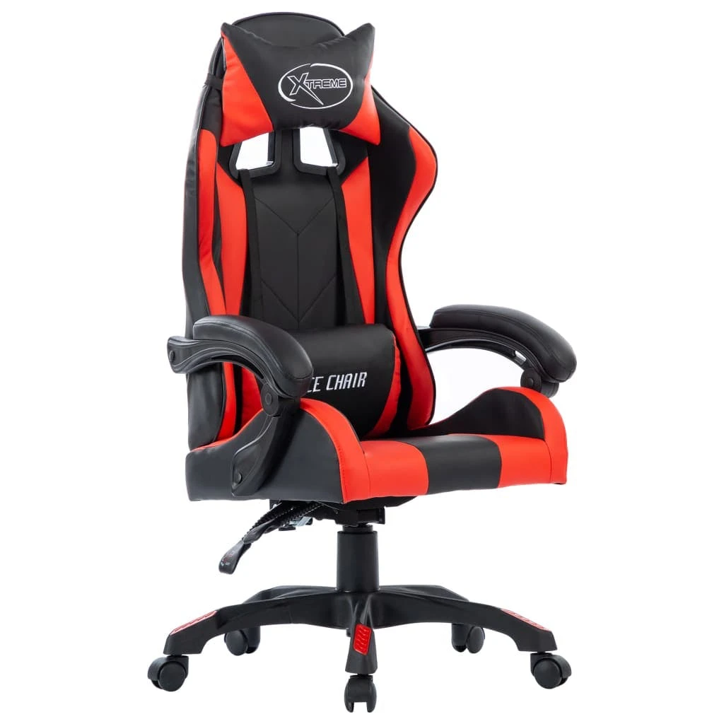 VidaXL Gaming-Stuhl Weinrot Kunstleder 6 VidaXL Gaming-Stuhl Weinrot Kunstleder – Bild 4