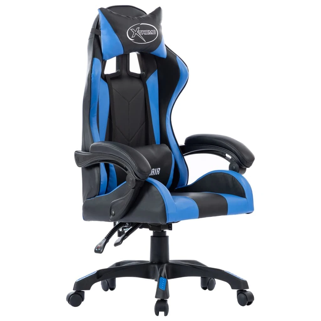 VidaXL Gaming-Stuhl Blau Kunstleder 3 VidaXL Gaming-Stuhl Blau Kunstleder
