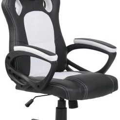 CLP Racing Bürostuhl Fire Weiß