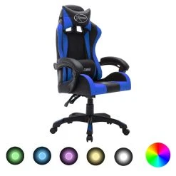 VidaXL Gaming-Stuhl Mit RGB LED-Leuchten Orange Und Schwarz Kunstleder -Konftel Geschäft d29846dc 81f0 4a02 92dc 3639c2d1176a