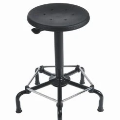 PROREGAL Industrie-Hocker Atlanta | PU-Sitz In Schwarz | Hebelauslösung | Fußkreuz Aus Stahl | Rollen -Konftel Geschäft d44d3715 7f60 41a0 9c76 7db79f453c34 2