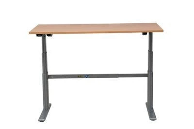 PROREGAL Elektrisch Höhenverstellbarer Schreibtisch Elk | HxBxT 63-128x180x80 Cm | Silber-Grau 6 PROREGAL Elektrisch Höhenverstellbarer Schreibtisch Elk | HxBxT 63-128x180x80 Cm | Silber-Grau – Bild 4