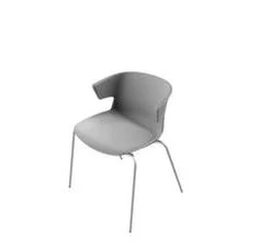 Null Holzschalenstuhl, 4-Fuß Rundrohr Verchromt, Sitzschale Buche, Rückenform Gerade, M. Reihenverbinder -Konftel Geschäft dd13eb89 852b 4da3 b007 aba2c533840b 1