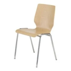 Null Traversenbank, Sitz-Tisch-Sitz-Sitz, BxT 2350x600mm, Sitzschale Holz Buche, Rückenform Tailliert, T-Fuß Verchromt -Konftel Geschäft de29a203 4fc3 449a 9993 a310da89576f 6