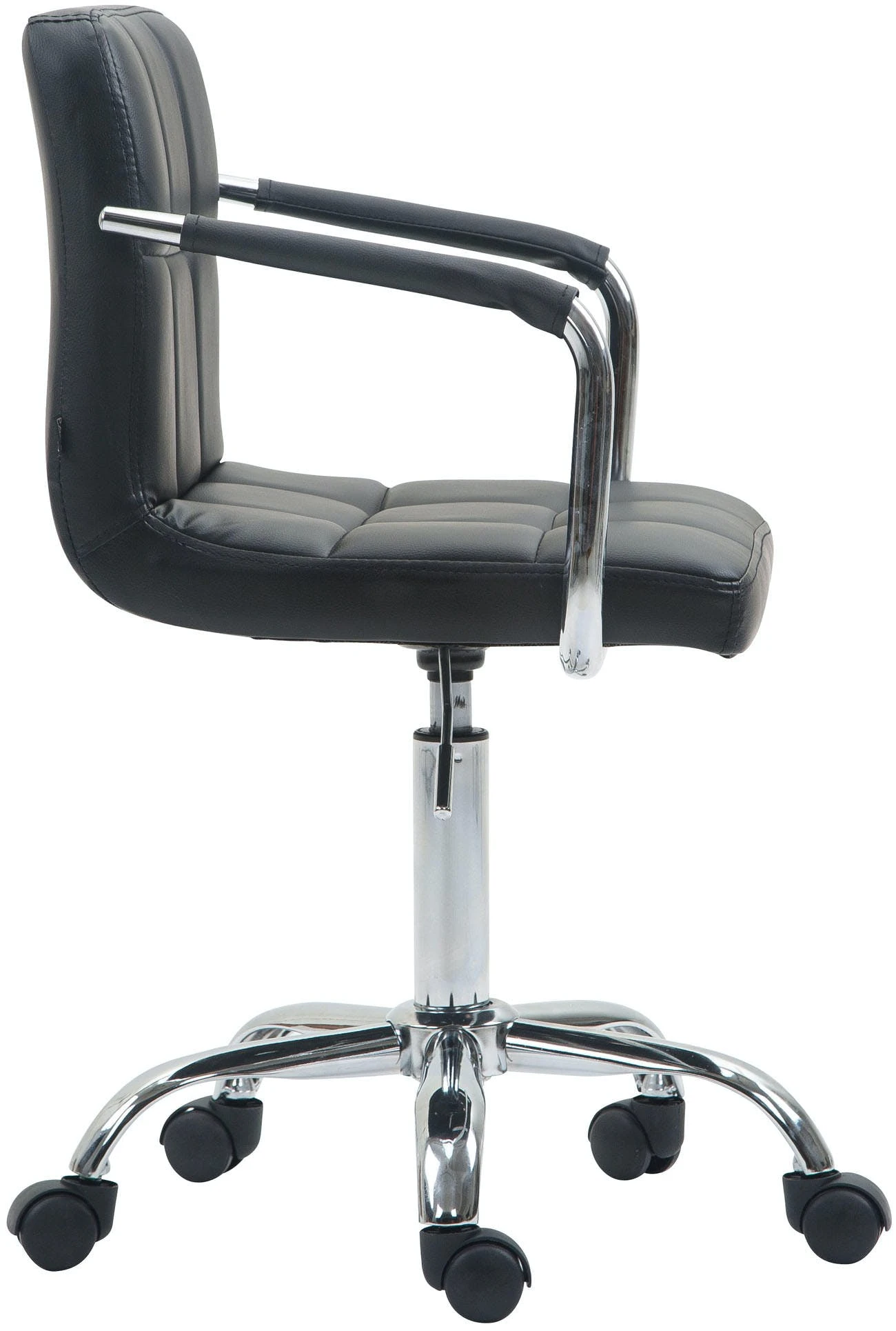 CLP Bürostuhl Lucy V2 Kunstleder Schwarz 9 CLP Bürostuhl Lucy V2 Kunstleder Schwarz – Bild 7