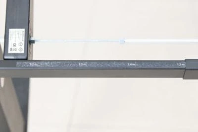 PROREGAL Elektrisch Höhenverstellbarer Schreibtisch Zebra | HxBxT 70-116x140x80 Cm | Schwarz-Buche 8 PROREGAL Elektrisch Höhenverstellbarer Schreibtisch Zebra | HxBxT 70-116x140x80 Cm | Schwarz-Buche – Bild 6