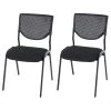 Null 2er-Set Besucherstuhl T401, Konferenzstuhl Stapelbar, Stoff/Textil ~ Sitz Schwarz, Füße Schwarz -Konftel Geschäft ec5af788 e6d5 47ae b98a 28f41a8fd480