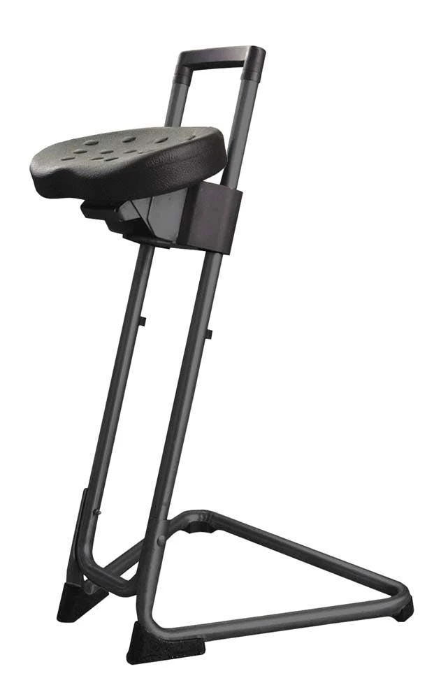 PROREGAL Stabile Stehhilfe Phoenix | PU-Komfort-Sitz | Schwarz | Mit Fußstütze 7 PROREGAL Stabile Stehhilfe Phoenix | PU-Komfort-Sitz | Schwarz | Mit Fußstütze – Bild 5