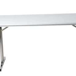 PROREGAL Klapptisch Lizard | T-Fuß-Gestell-Eckig | HxBxT 75x140x80 Cm | Chrom-Buche -Konftel Geschäft f212da08 9c28 4829 9127 9982c47201e6 1