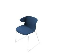 Null Besucherstuhl Gestell Verchromt Sitzschale Polyamid Blau -Konftel Geschäft fe683077 a372 43a6 96aa 4c5d26cb8746
